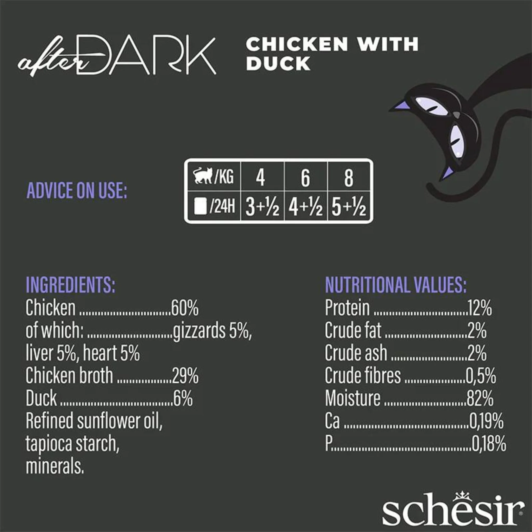 Schesir Wholefood Broth Chicken & Duck Wet Cat Food - 80G - Image 3