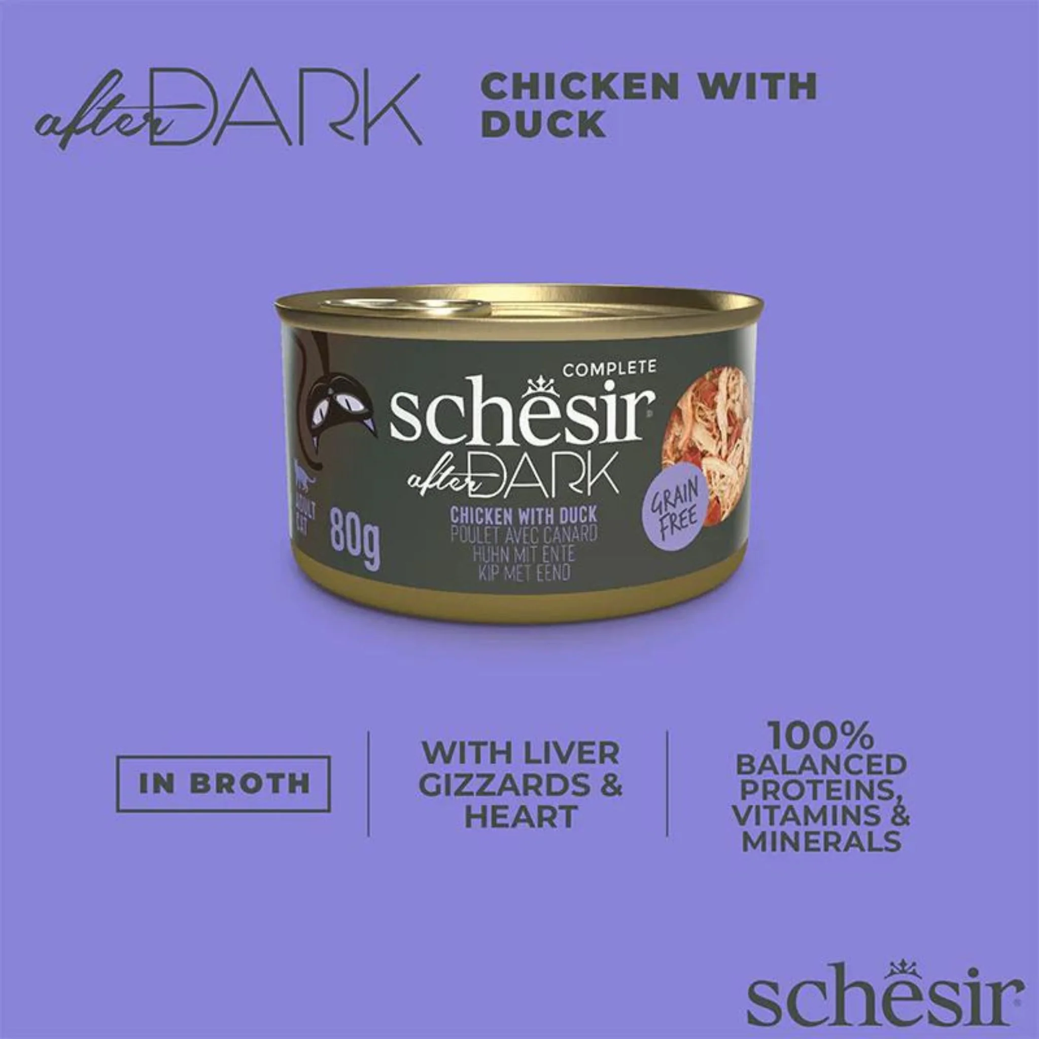 Schesir Wholefood Broth Chicken & Duck Wet Cat Food - 80G - Image 4