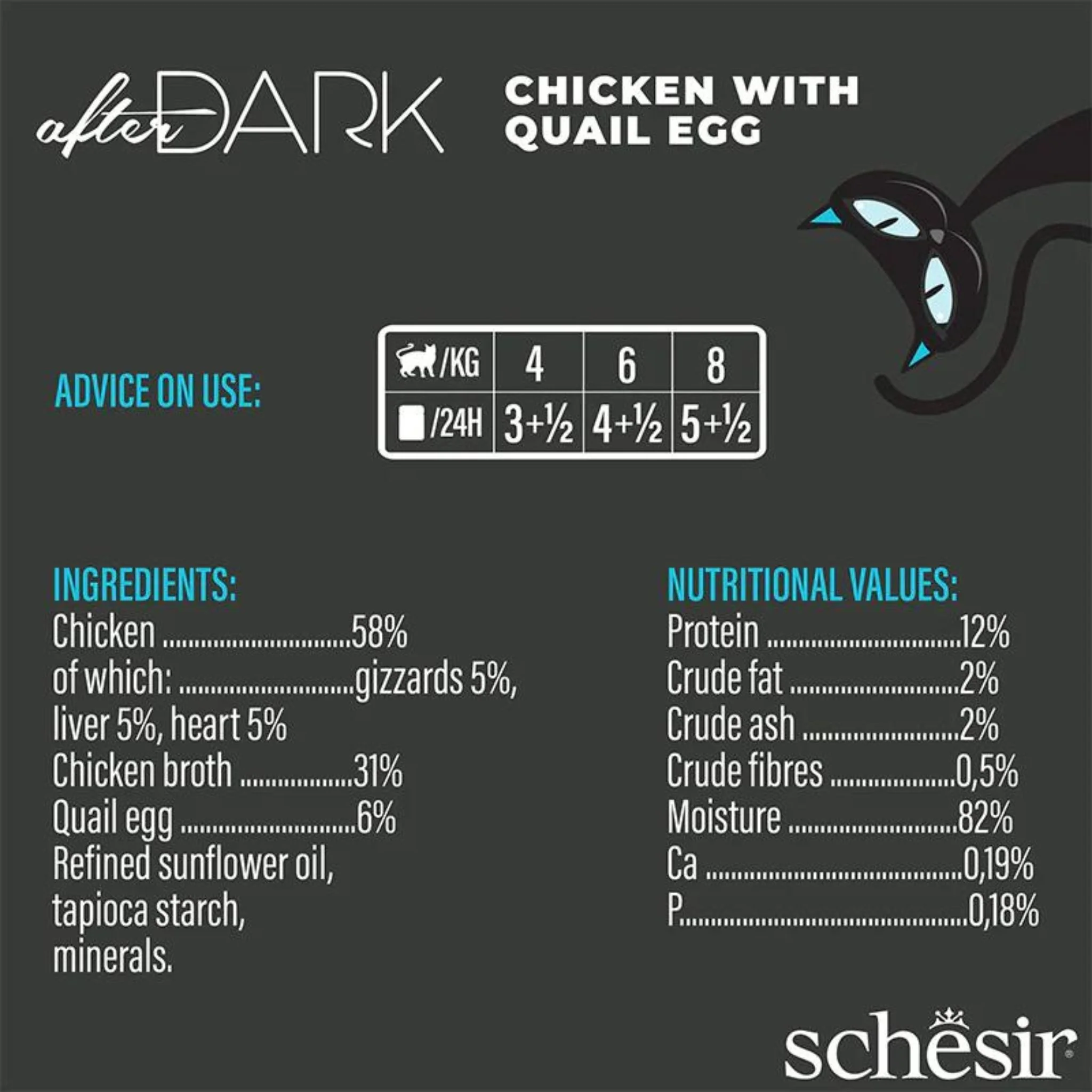 Schesir Wholefood Broth Chicken & Quail Egg Wet Cat Food - 80G - Image 4