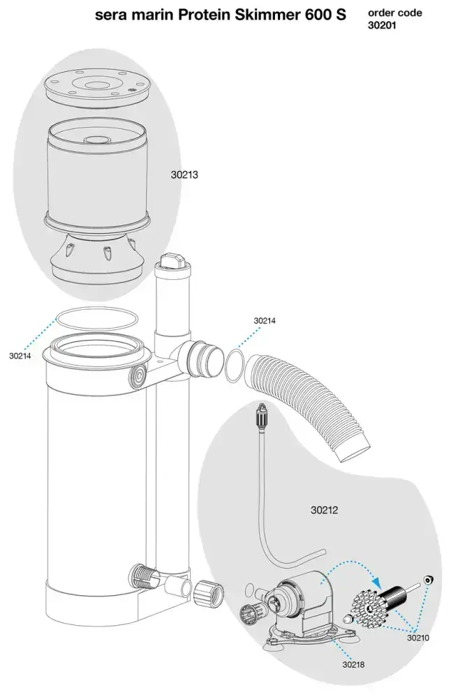 Sera Marine Protein Skimmer Aquarium Filter Tanks - Image 4