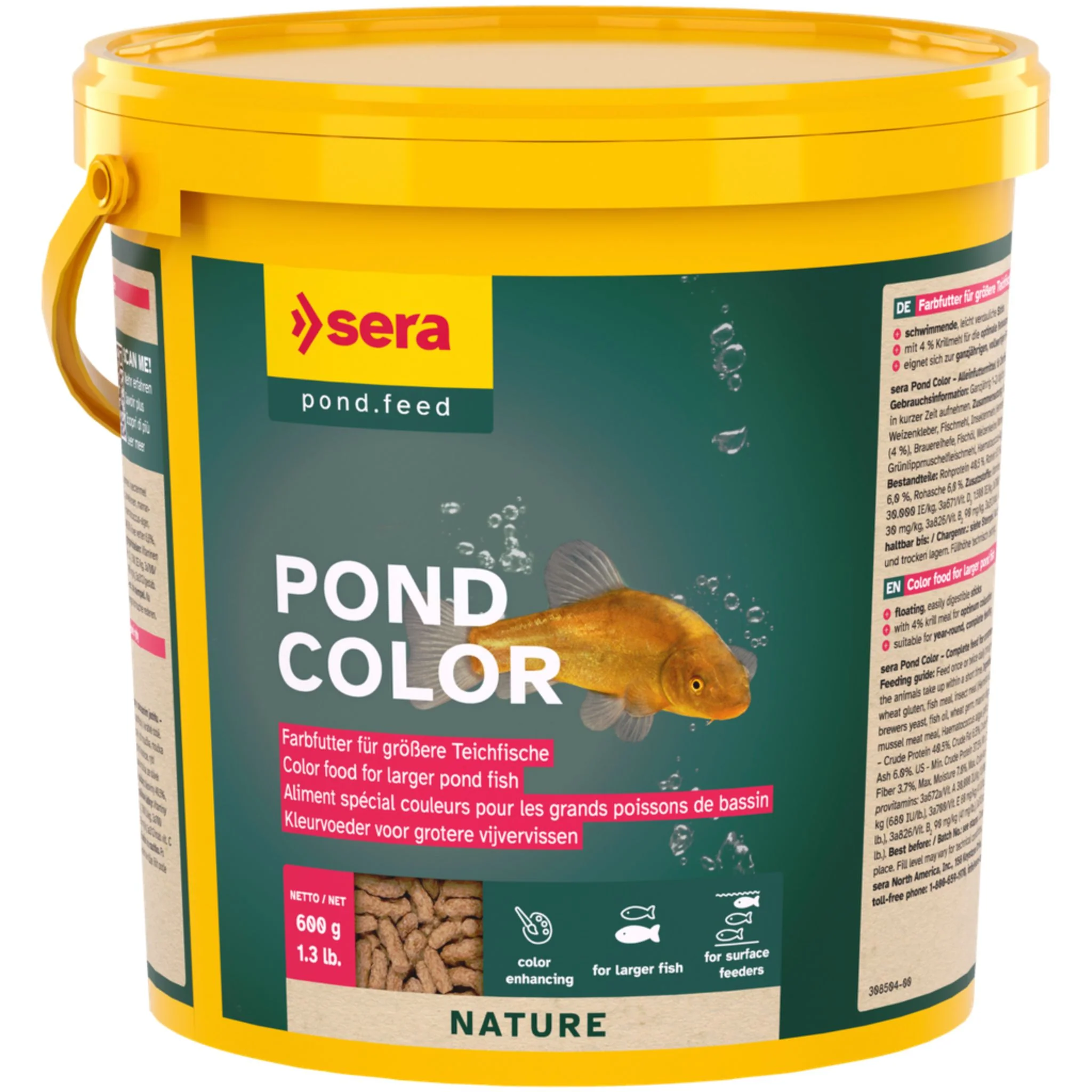 Sera Pond Color Sticks Nature Fish Food - Image 2
