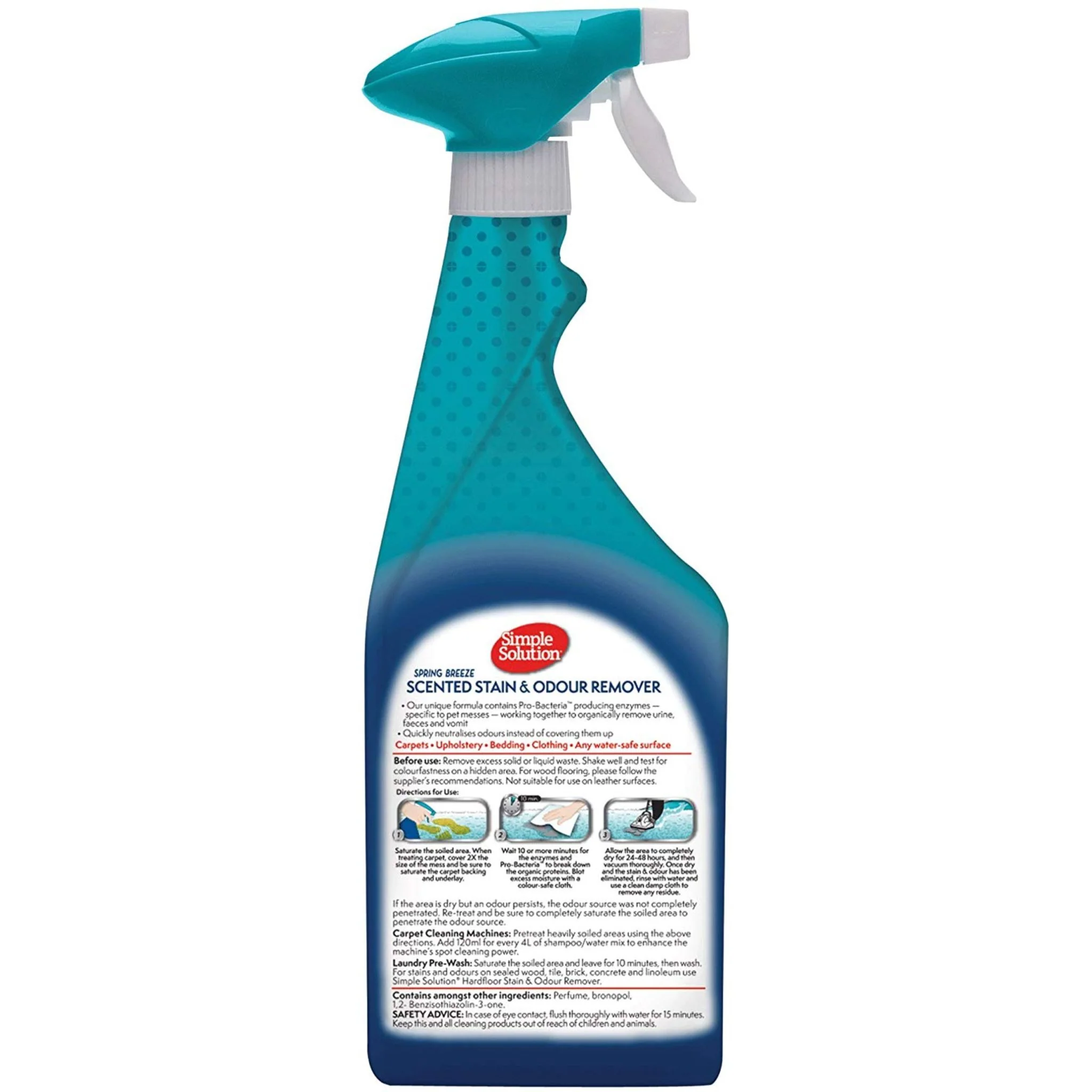 Simple Solution Dog Stain & Odour Remover Spring Breeze – 750ml - Image 3