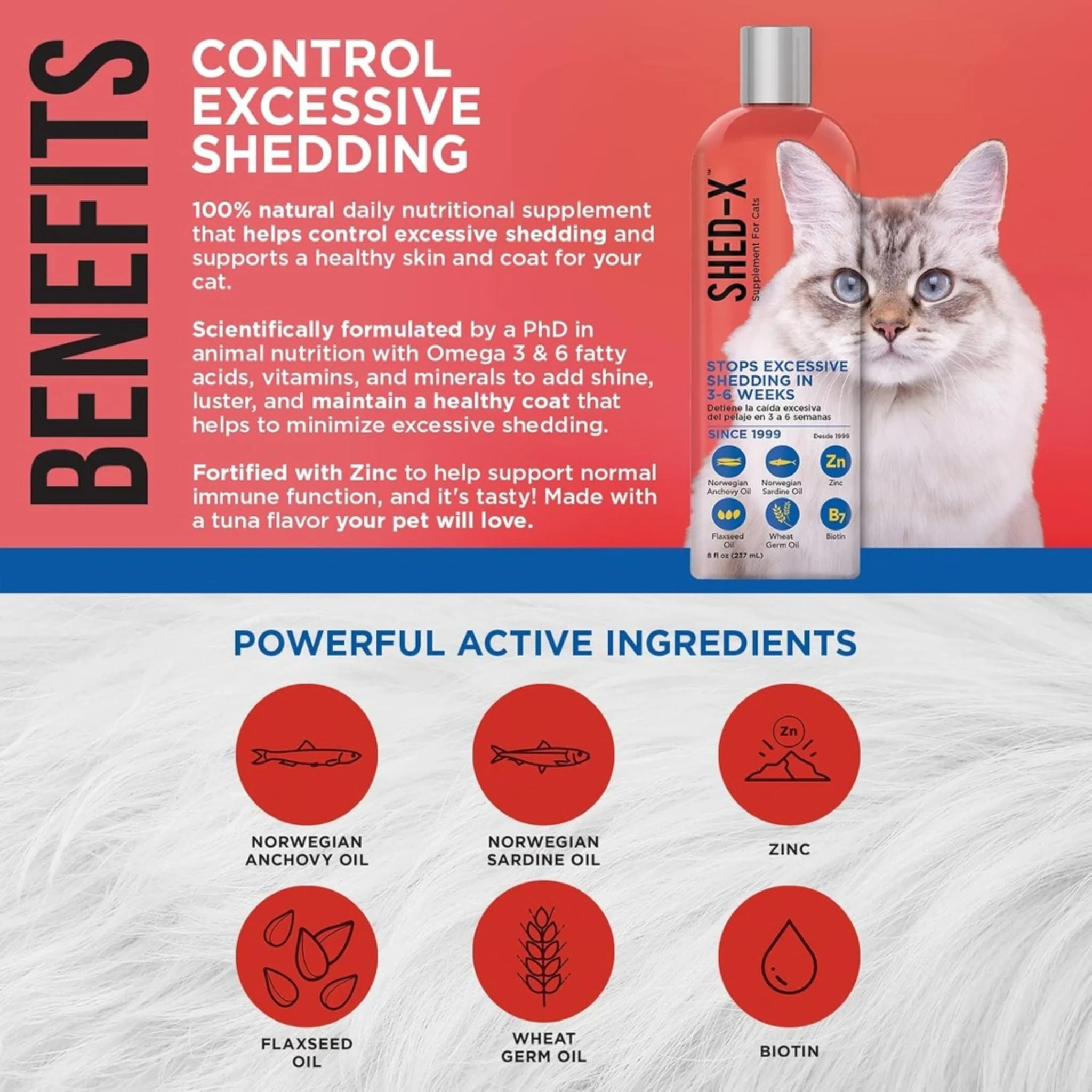 Synergy Labs Shed X Supplement For Cat 8oz - 237ml - Image 3