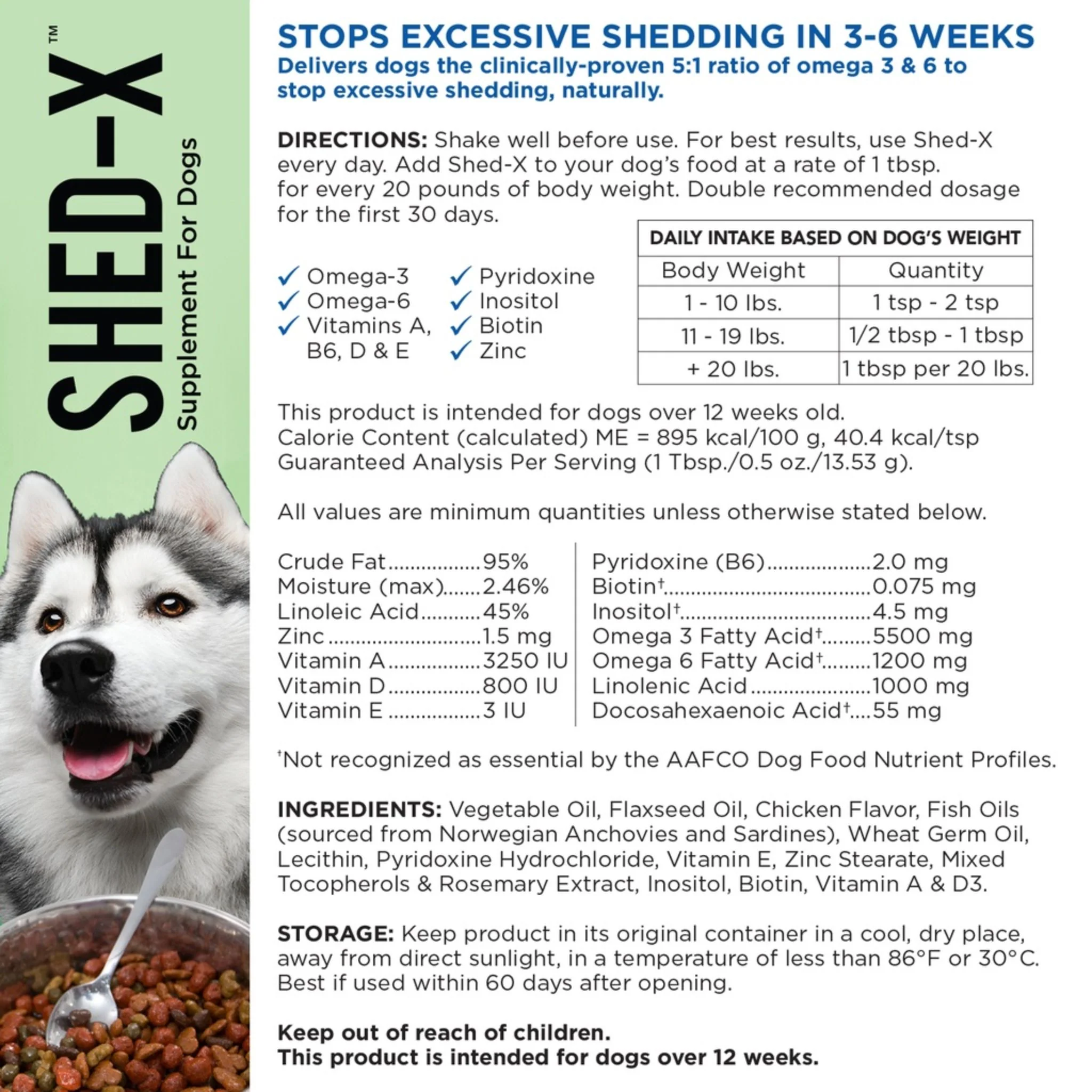Synergy Labs Shed X Supplement For Dog 8oz - 237ml - Image 2