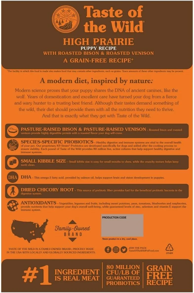 Taste Of The Wild & Roasted Venison Dog Dry Food - 2kg - Image 3