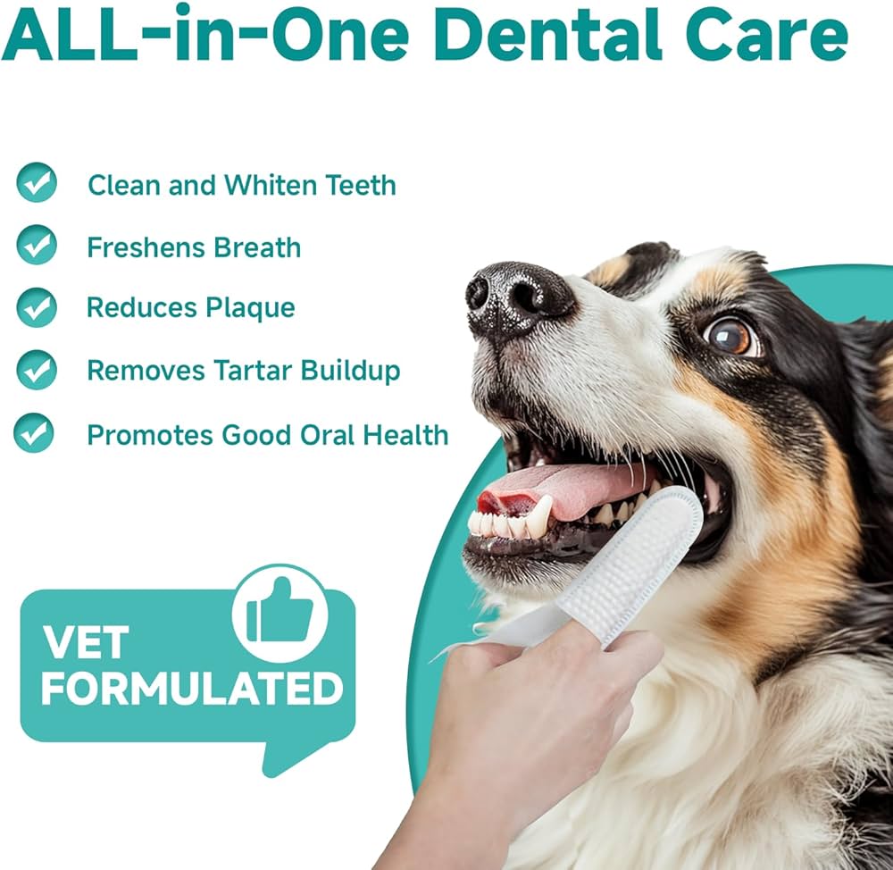 Vets Best Clean Teeth Finger Pads Dental Wipes For Dog - Image 3