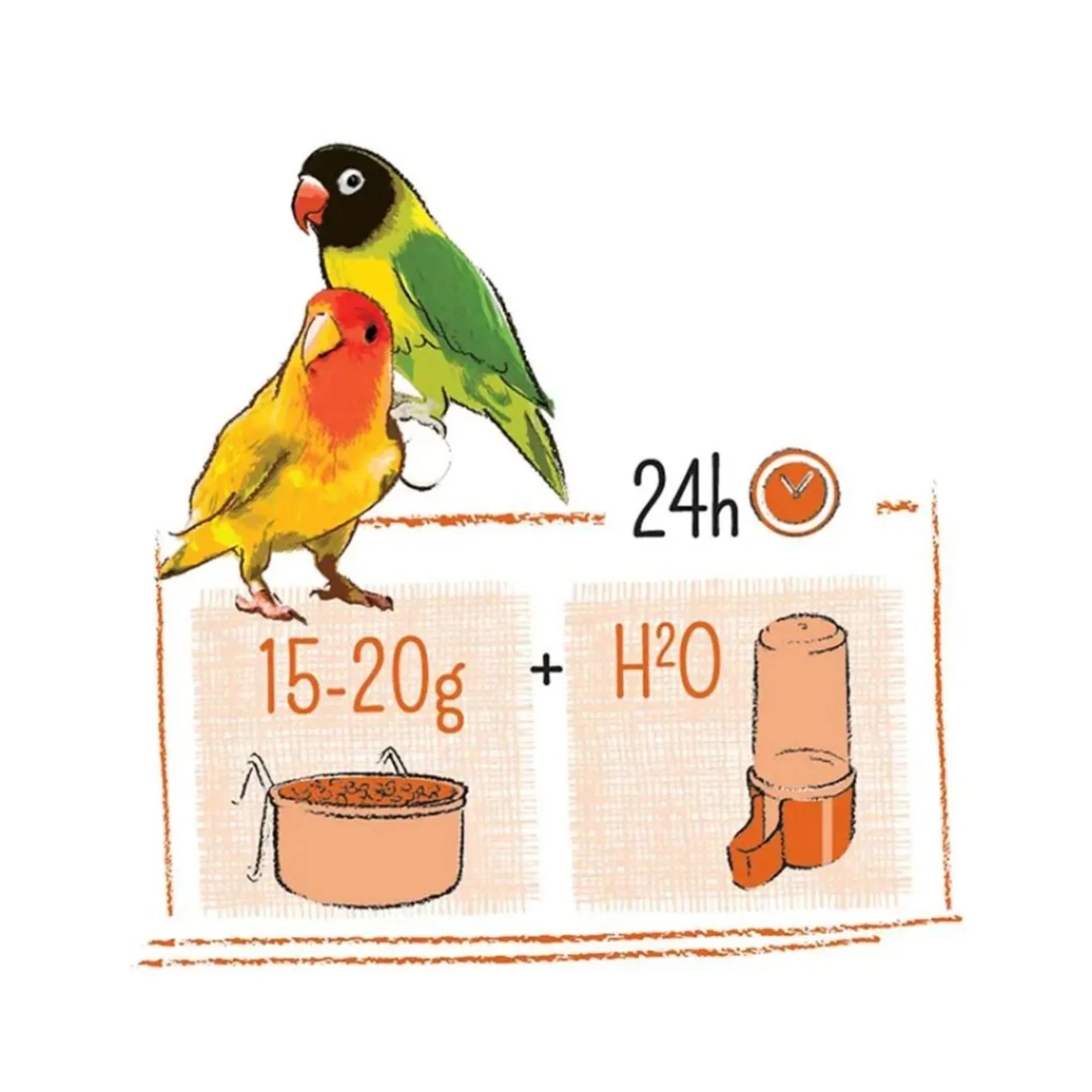 Witte Molen Puur Love Bird Food – 2Kg - Image 2