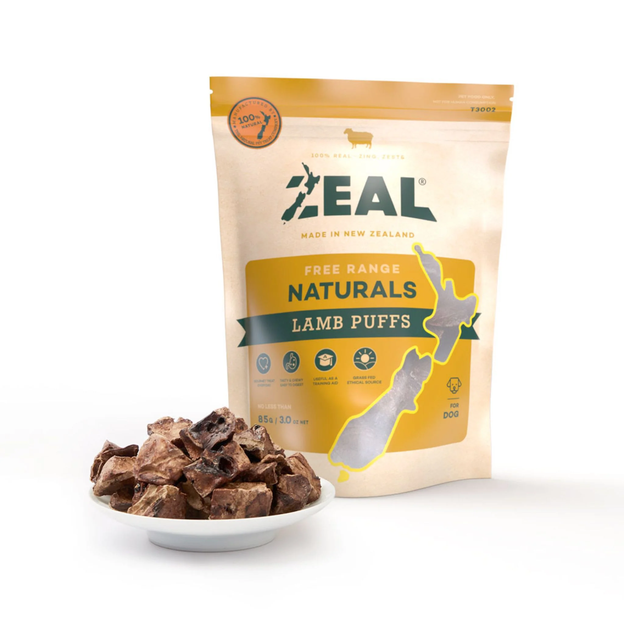 Zeal Naturals Lamb Puffs For Dog - 85g - Image 2