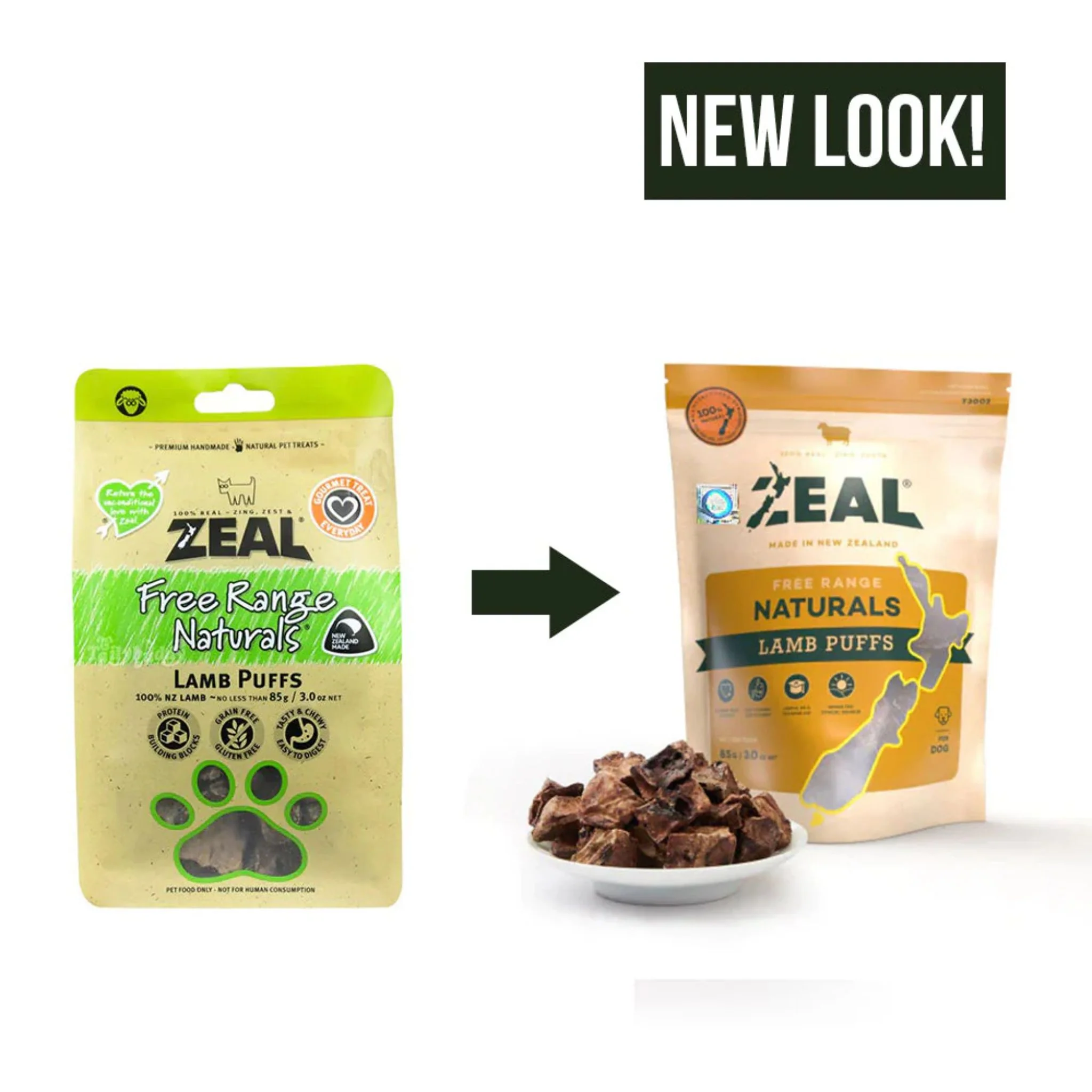 Zeal Naturals Lamb Puffs For Dog - 85g - Image 3